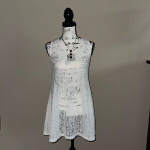 NWOT west | loop ~ Crocheted Racerback Sleeveless Swimsuit Cover Up